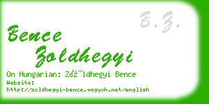 bence zoldhegyi business card